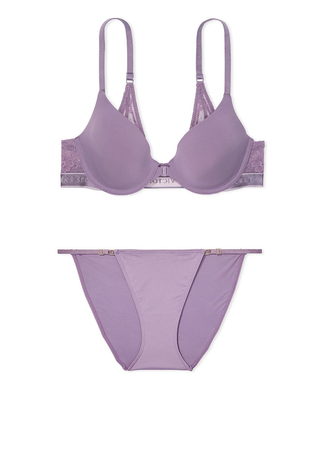 Сиреневый демисезонный комплект (бюстгальтер, трусики) Victoria's Secret