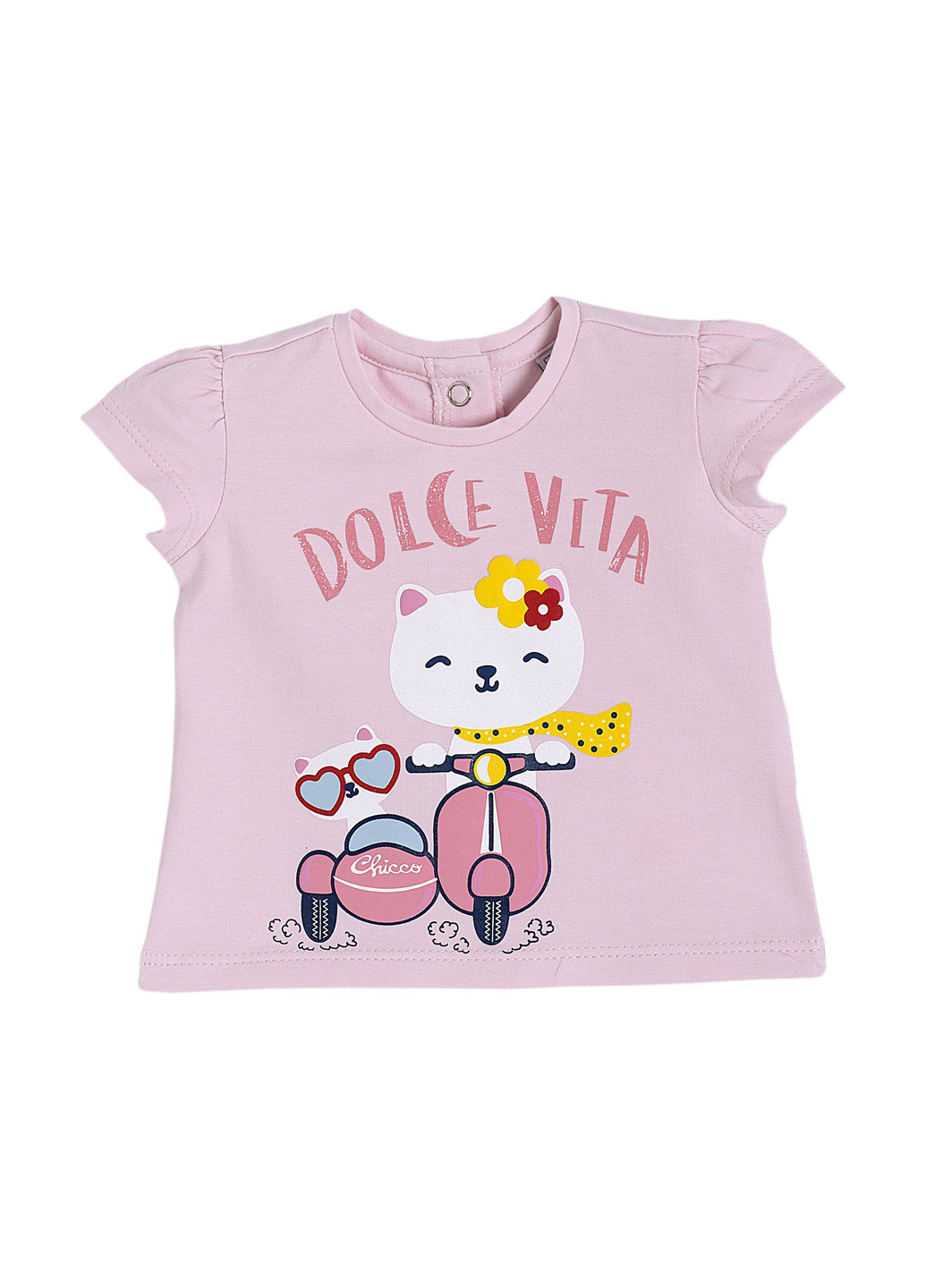 Рожева літня футболка Chicco