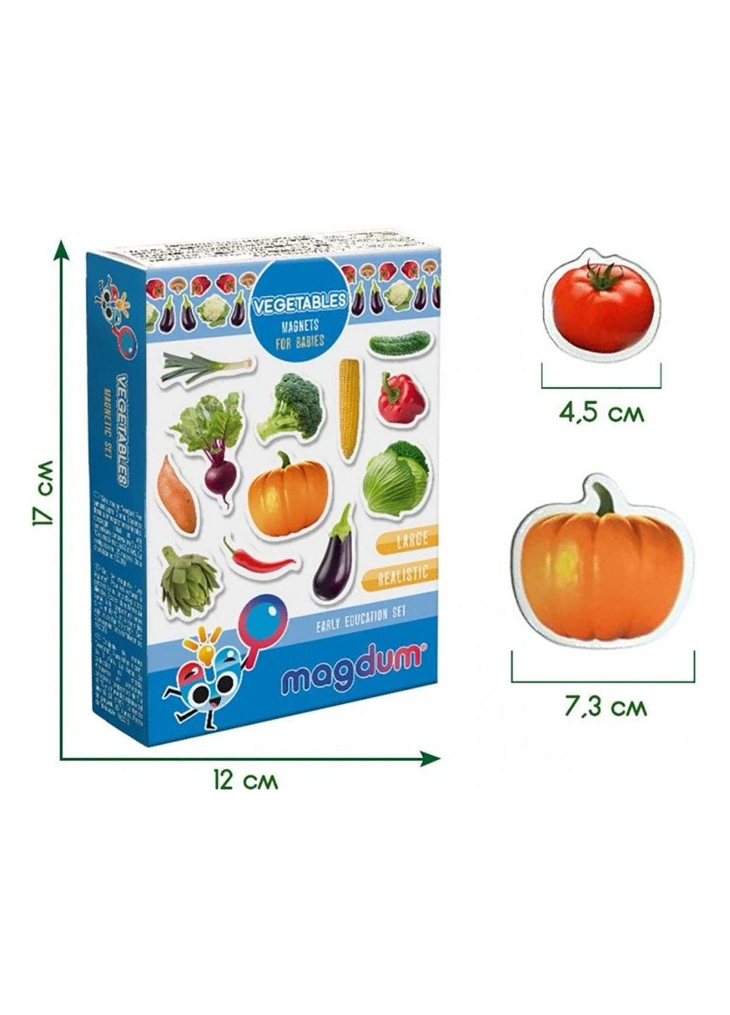 Набор магнитов "Овощи" MAGDUM ml4031-12 en (255334767)
