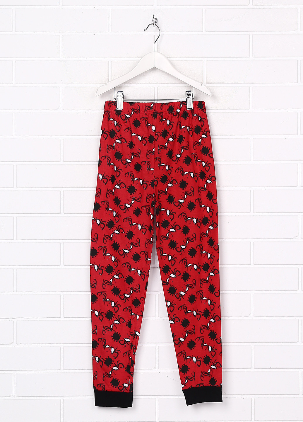 Красные домашние демисезонные брюки прямые Primark
