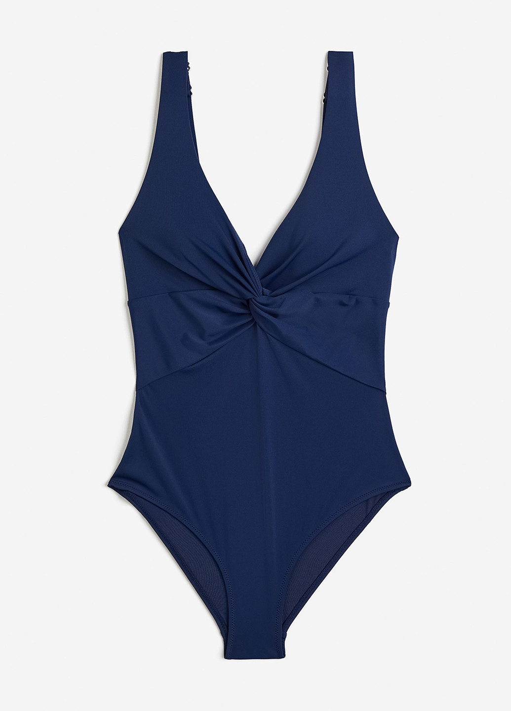 Темно-синий летний купальник слитный H&M