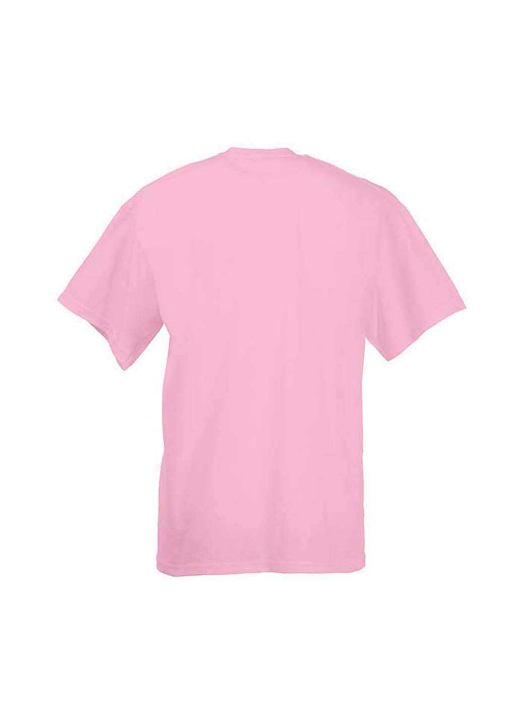 Розовая демисезонная футболка Fruit of the Loom 61033052164