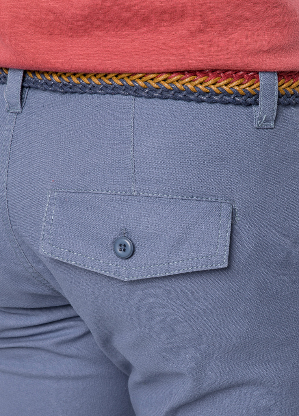 Темно-голубые кэжуал демисезонные зауженные брюки MR 520