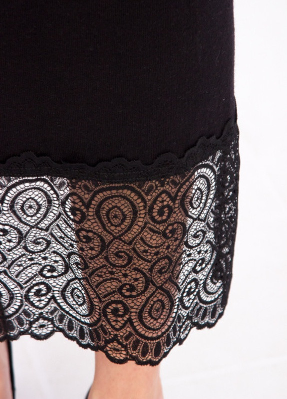 Черное вечернее утонченное платье миди из мягкой альпаки Носи своє однотонное
