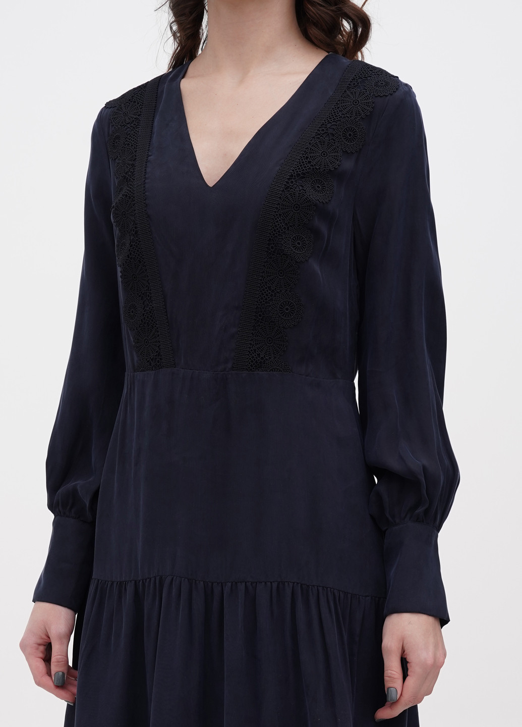 Темно-синя кежуал сукня Ivy & Oak однотонна