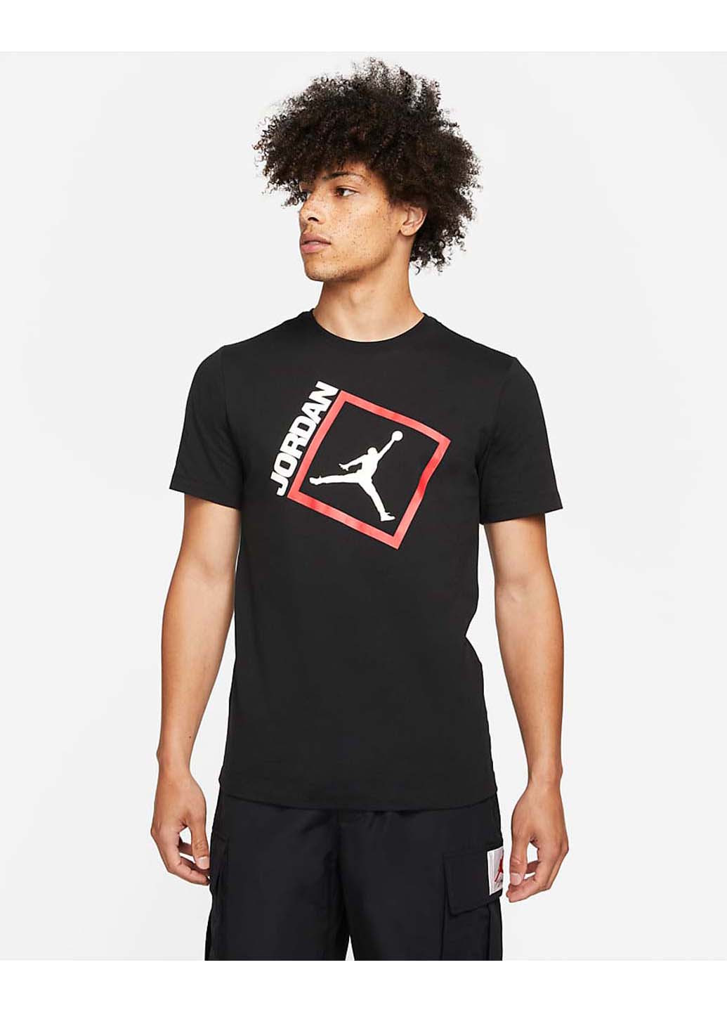 Черная футболка Jordan Jumpman Box Mens Short-Sleeve T-Shirt