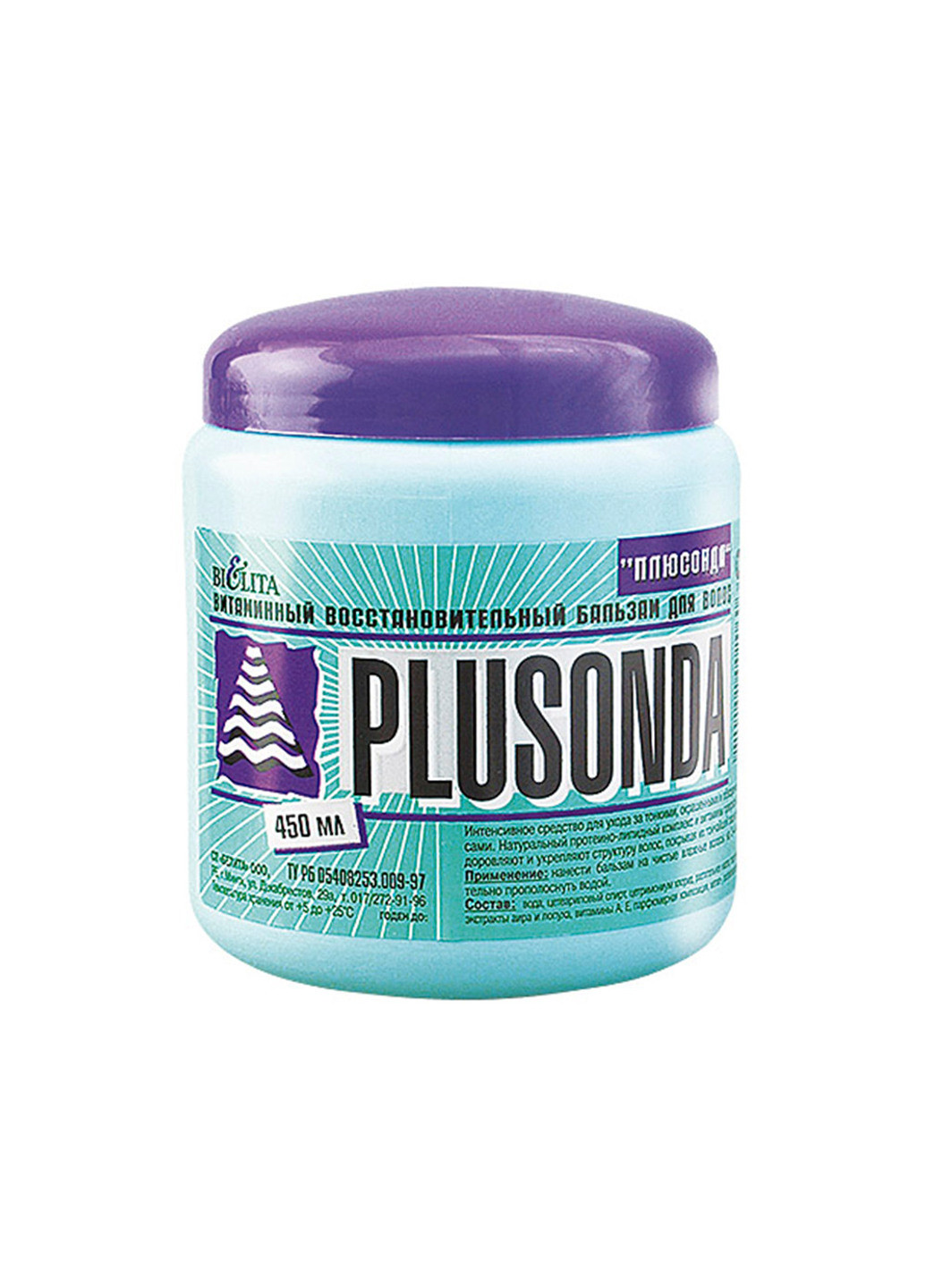 Вітамінний відновлюючий бальзам для волосся "Плюсонда" Plusonda 450 мл Bielita (190302277)