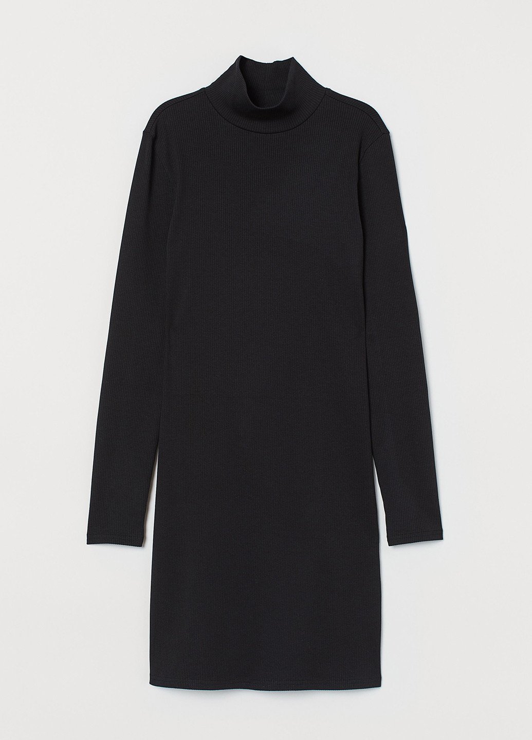 Чорна кежуал сукня сукня-водолазка H&M+ однотонна
