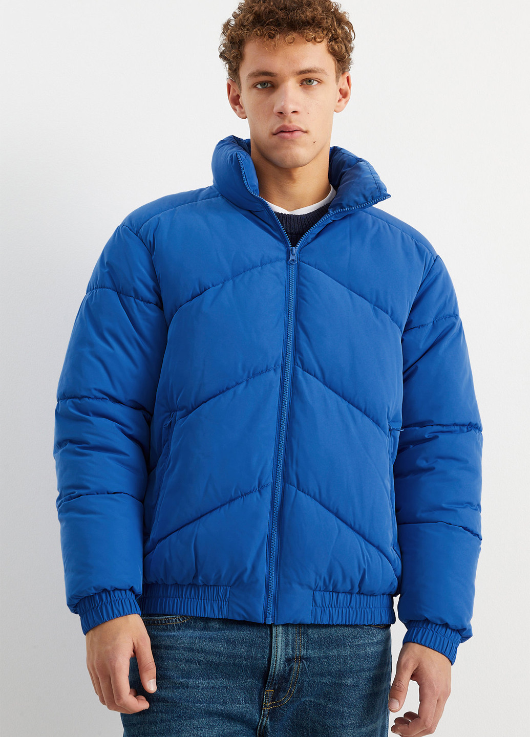 Синяя демисезонная куртка C&A