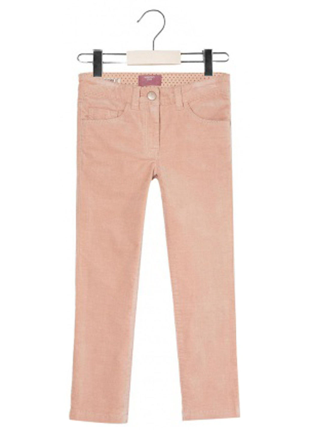 Розовые кэжуал демисезонные прямые брюки Mango