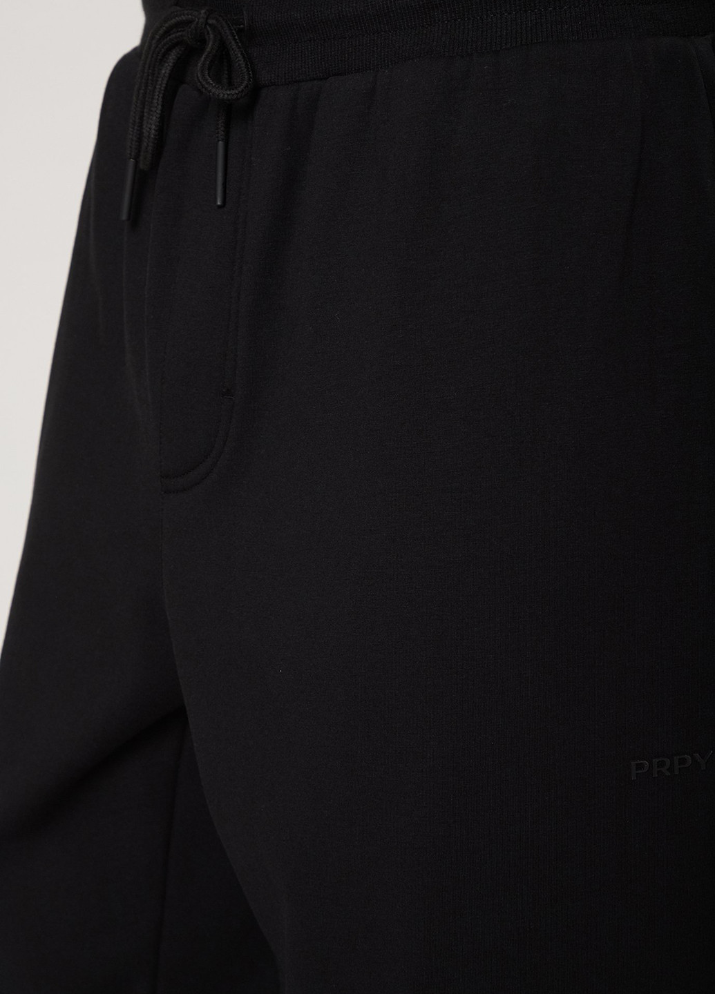 Черные кэжуал, спортивные демисезонные прямые брюки PRPY