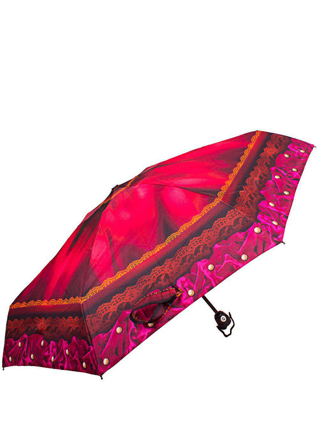 Бордова жіночий складаний парасолька повний автомат 93 см Airton (194317756)