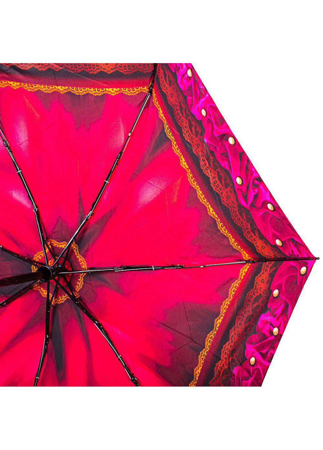 Бордова жіночий складаний парасолька повний автомат 93 см Airton (194317756)