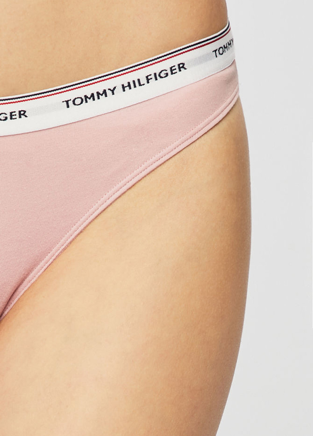 Трусики Tommy Hilfiger стринги логотипы светло-розовые повседневные