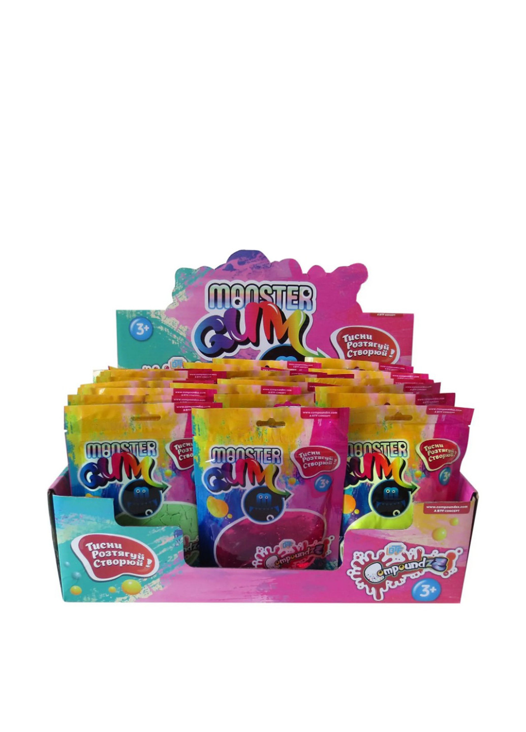 Игрушка для развлечений Compoundzz, 18х13х2 см Monster Gum (291859412)