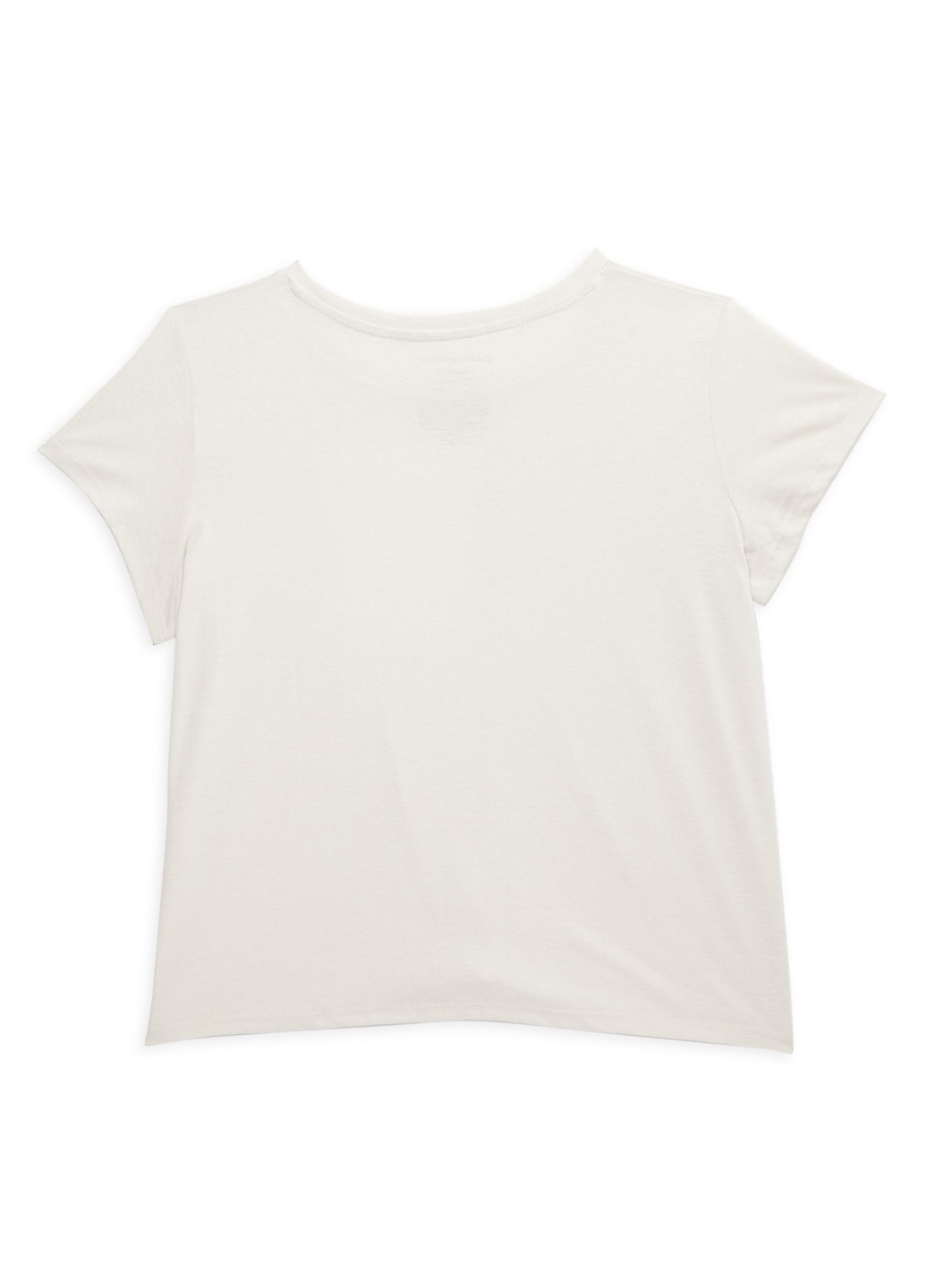 Бежевая летняя футболка Calvin Klein