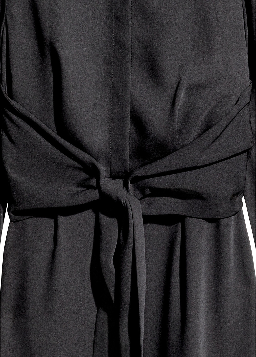 Черное кэжуал платье клеш, рубашка H&M однотонное