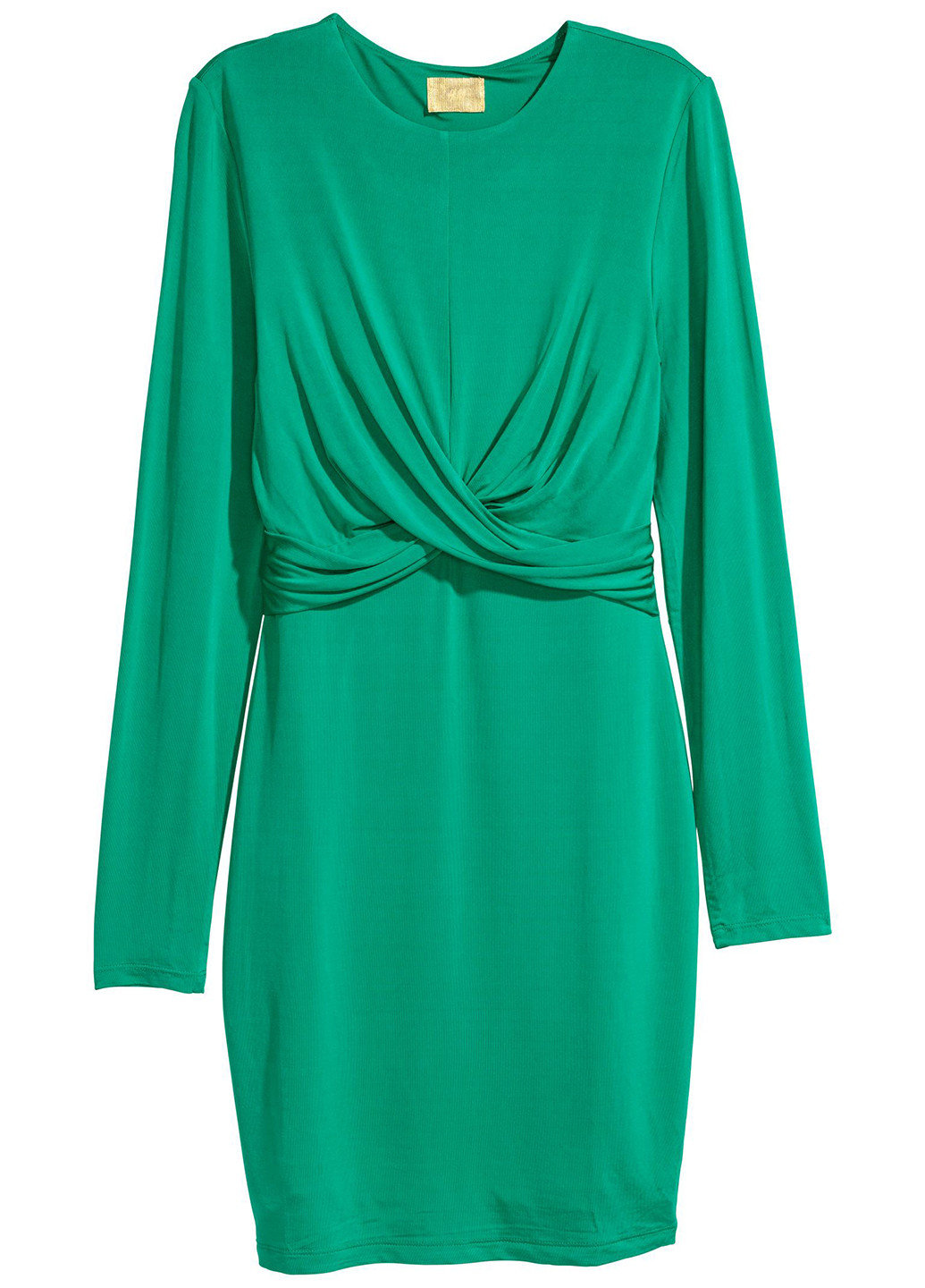 Зеленое кэжуал сукня футляр H&M однотонное