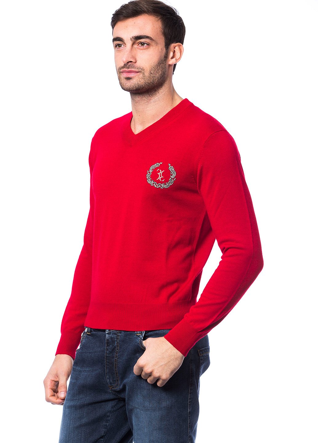 Красный демисезонный пуловер пуловер Billionaire