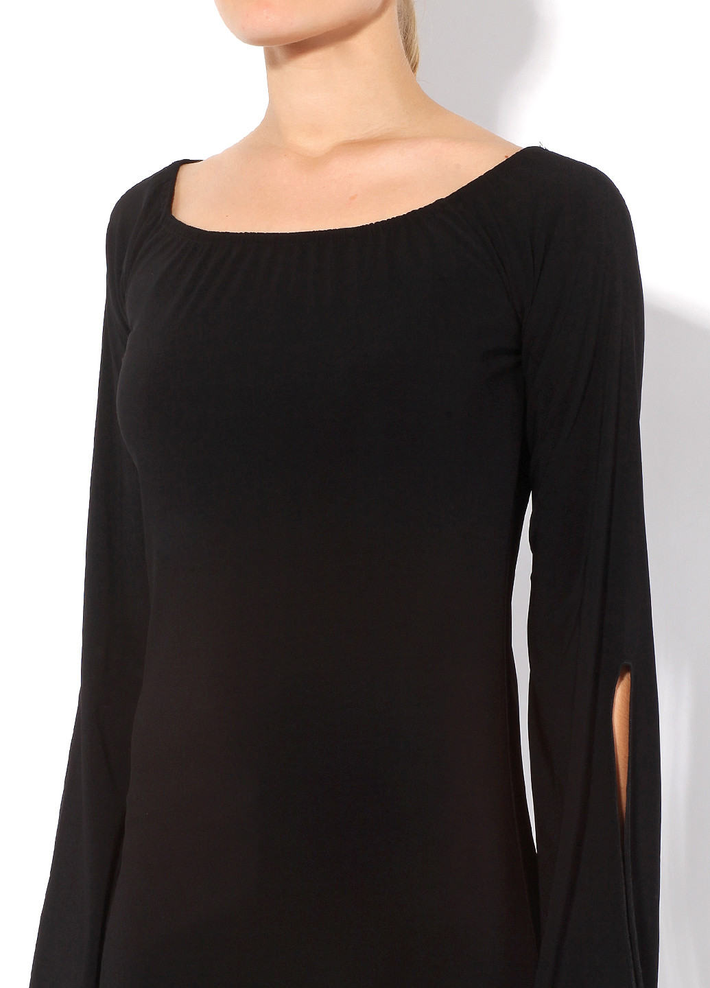 Черное кэжуал платье Miss Miss