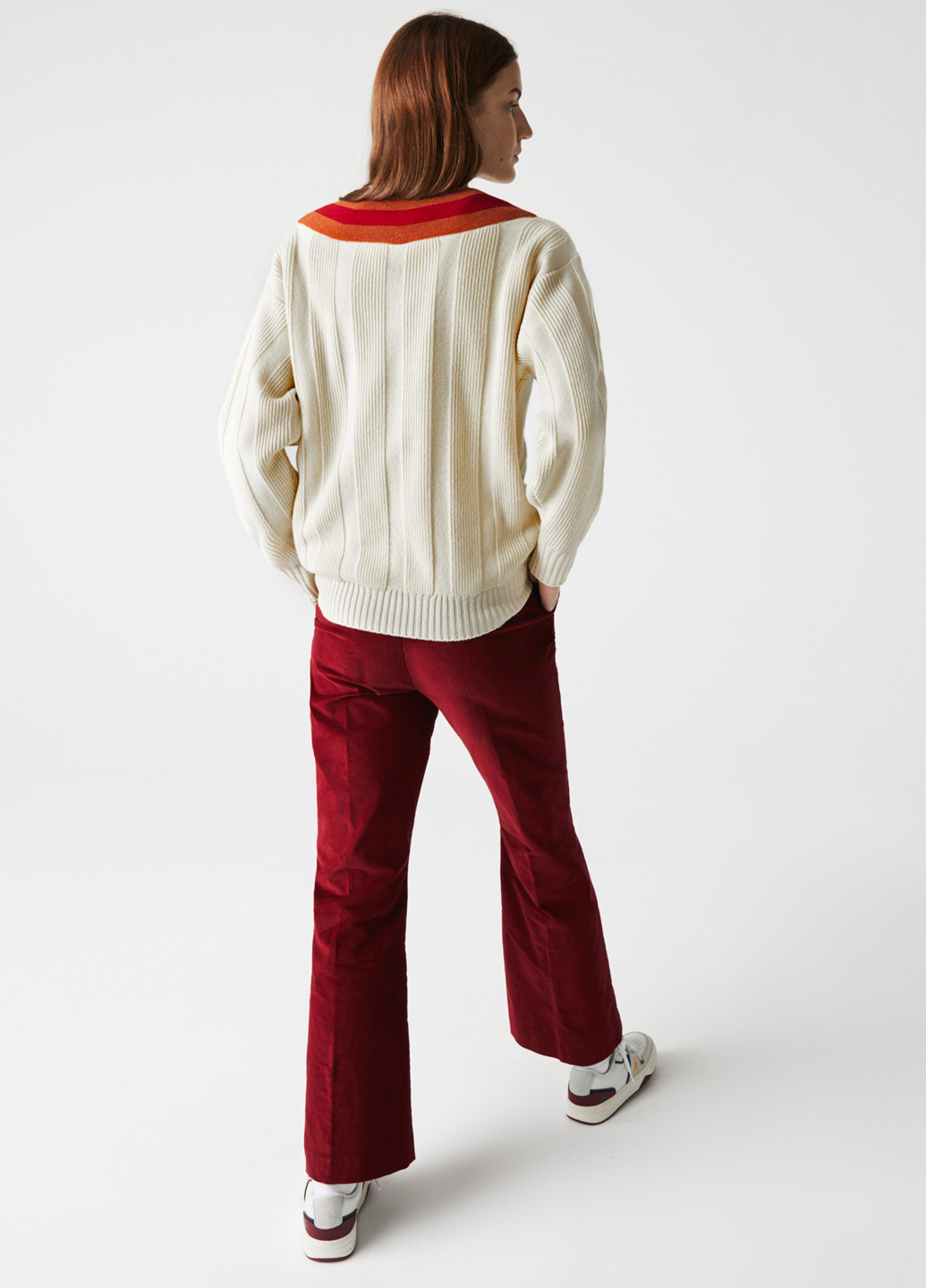 Світло-бежевий демісезонний пуловер пуловер Lacoste
