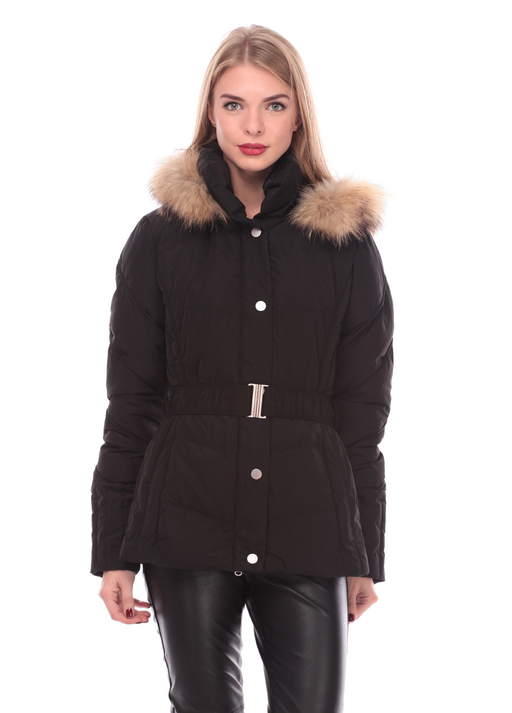 Чорний зимній Пуховик Paolo Prata