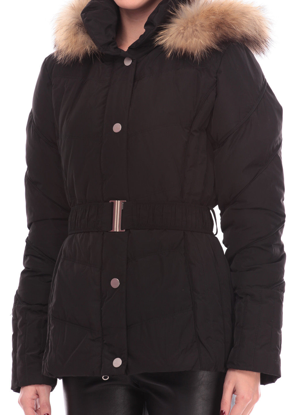 Чорний зимній Пуховик Paolo Prata