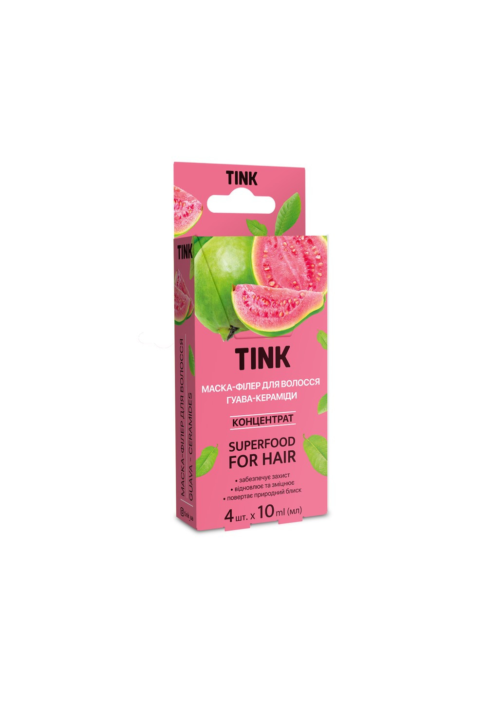 Концентрована маска-філер для волосся Гуава-Кераміди 10 мл x 4 шт Tink (255361924)