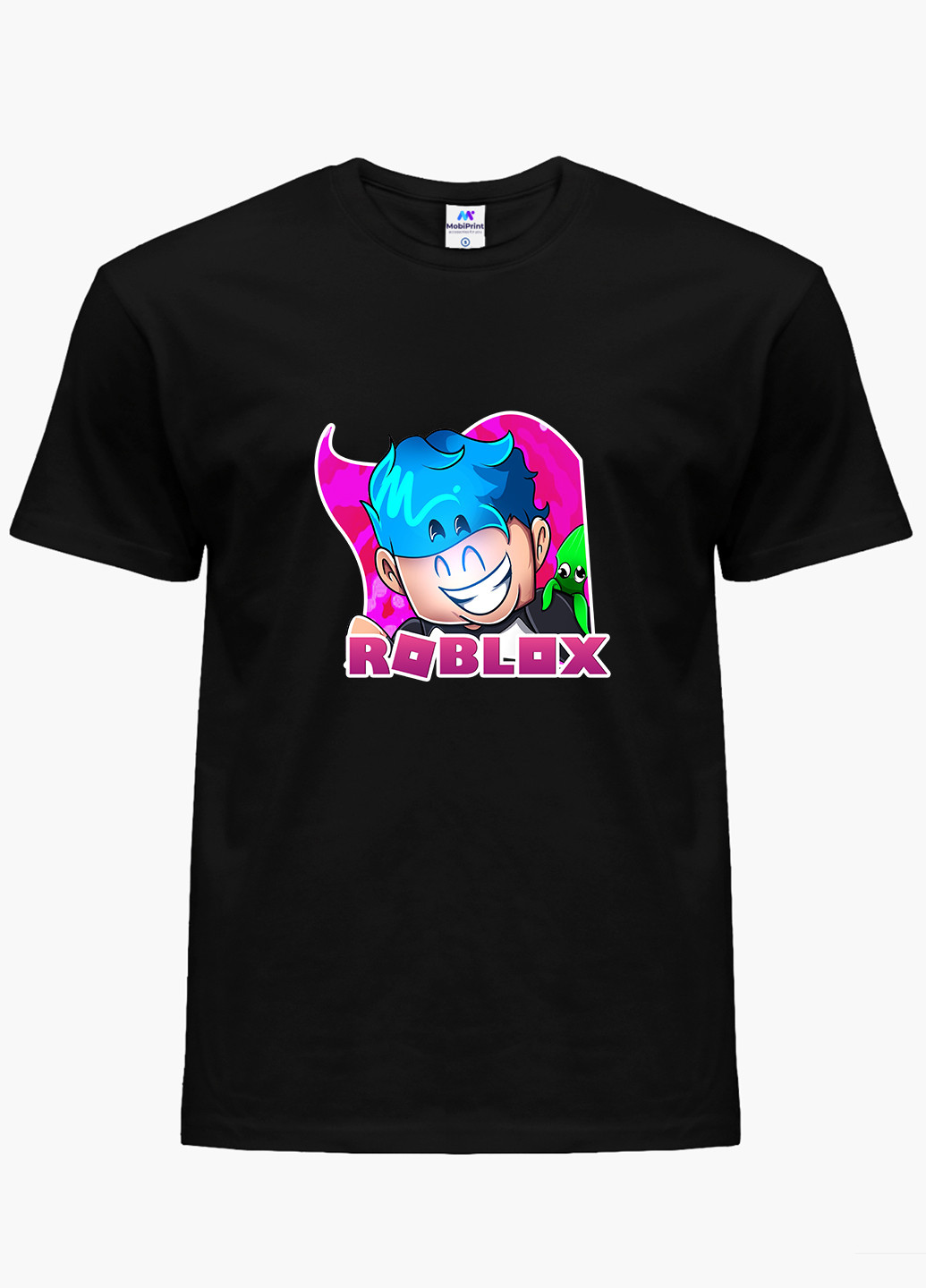 Черная демисезонная футболка детская роблокс (roblox)(9224-1223) MobiPrint