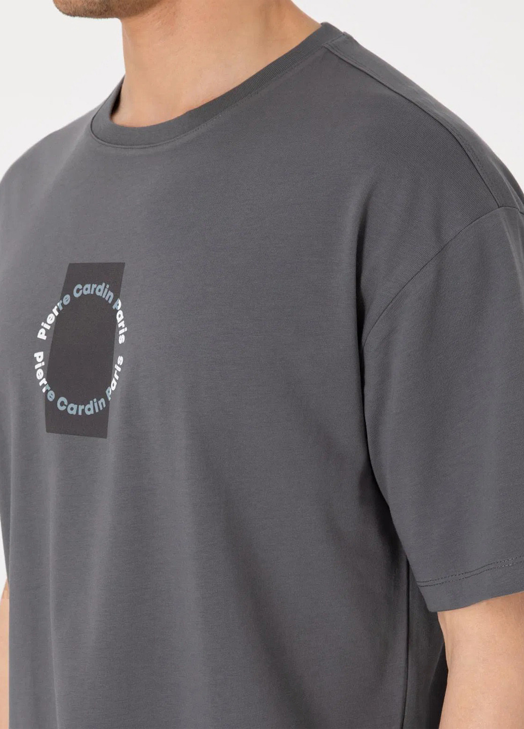 Графитовая футболка Pierre Cardin
