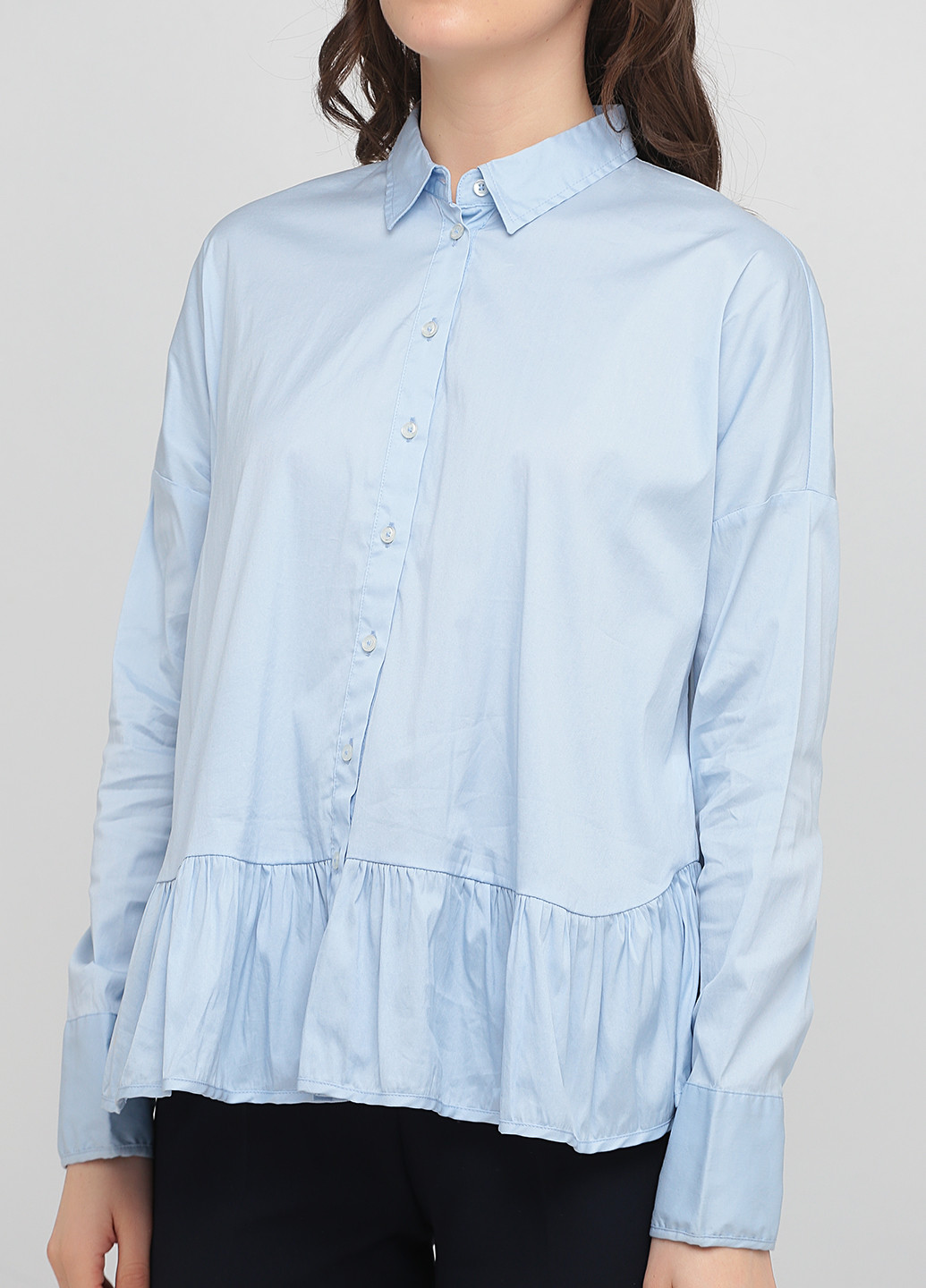 Блакитна демісезонна блуза Seidensticker