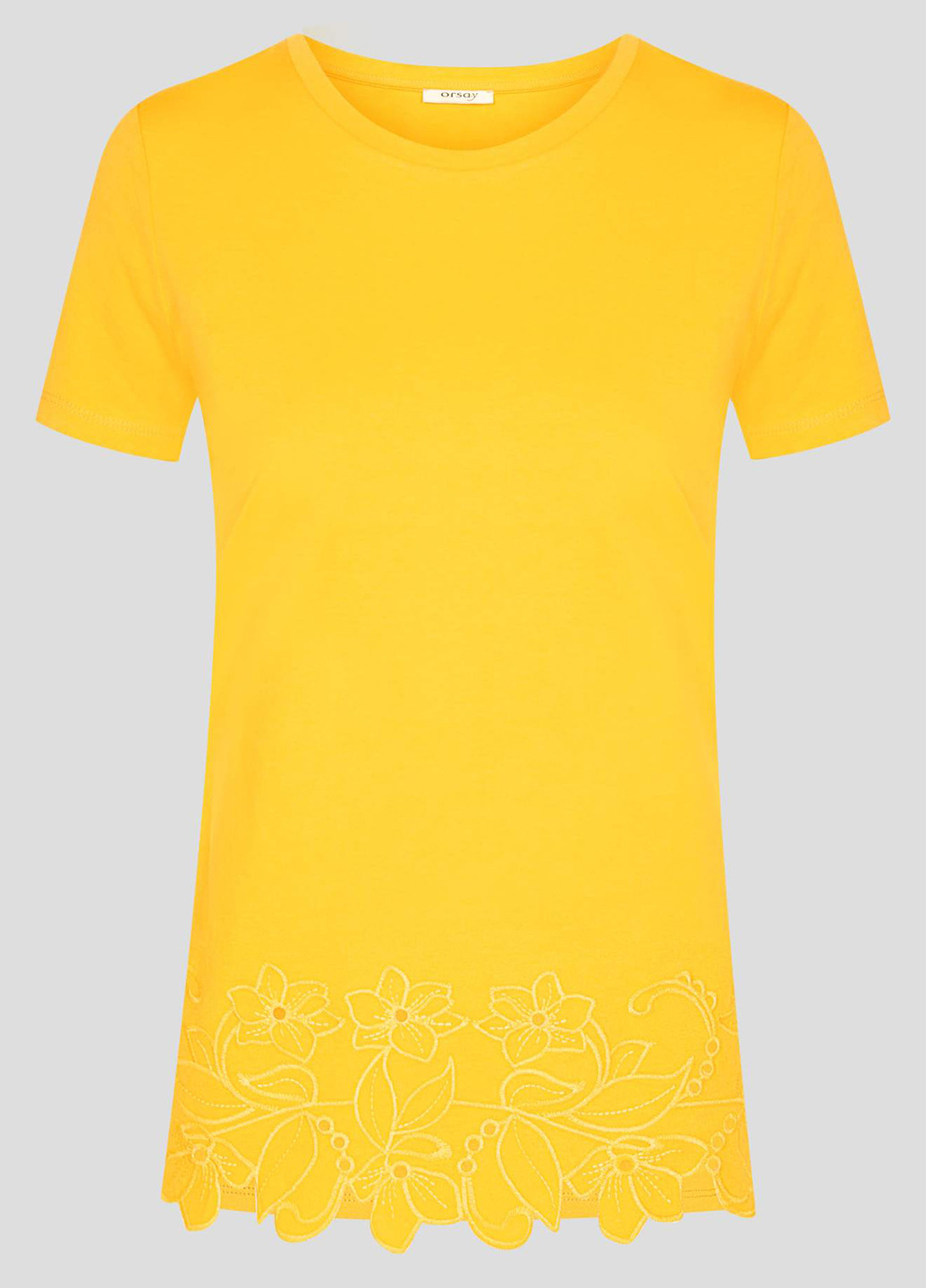 Жовта літня футболка з коротким рукавом Orsay