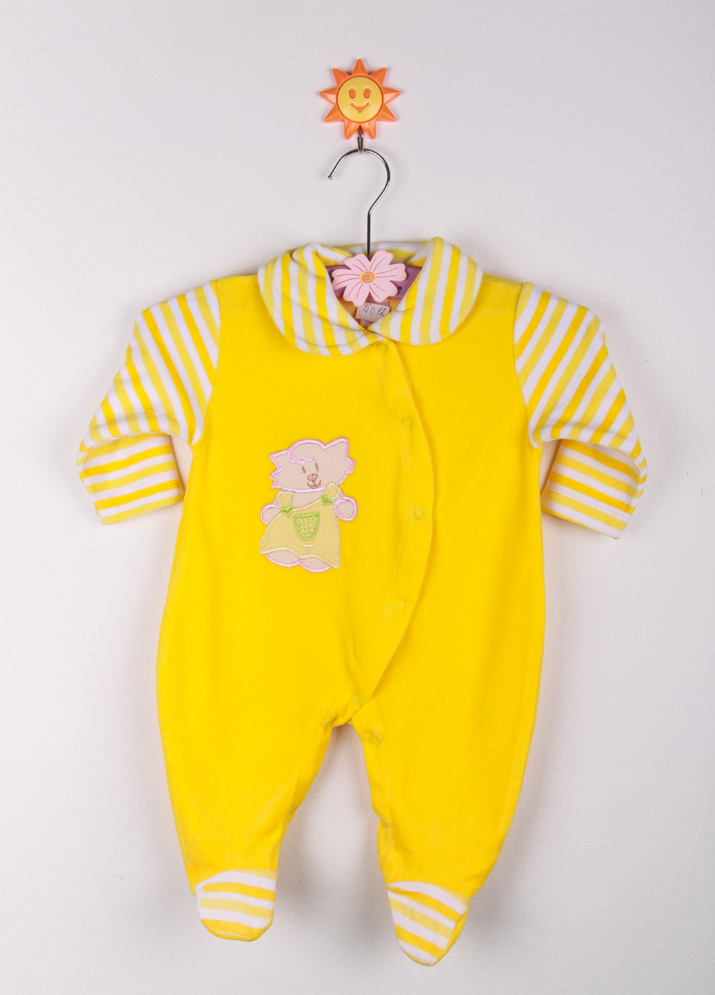 Комбинезон Niso Baby с длинным рукавом рисунок жёлтый домашний