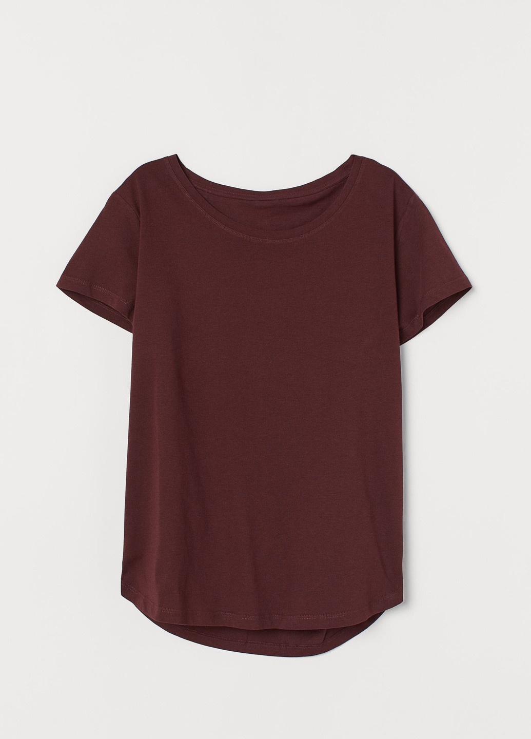 Бордова літня футболка H&M женский