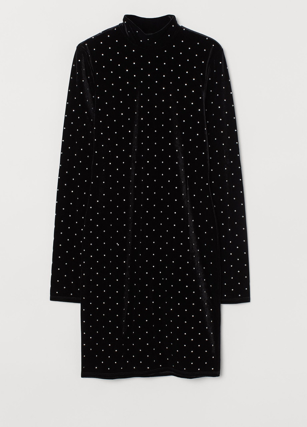 Чорна вечірня сукня велюр H&M однотонна