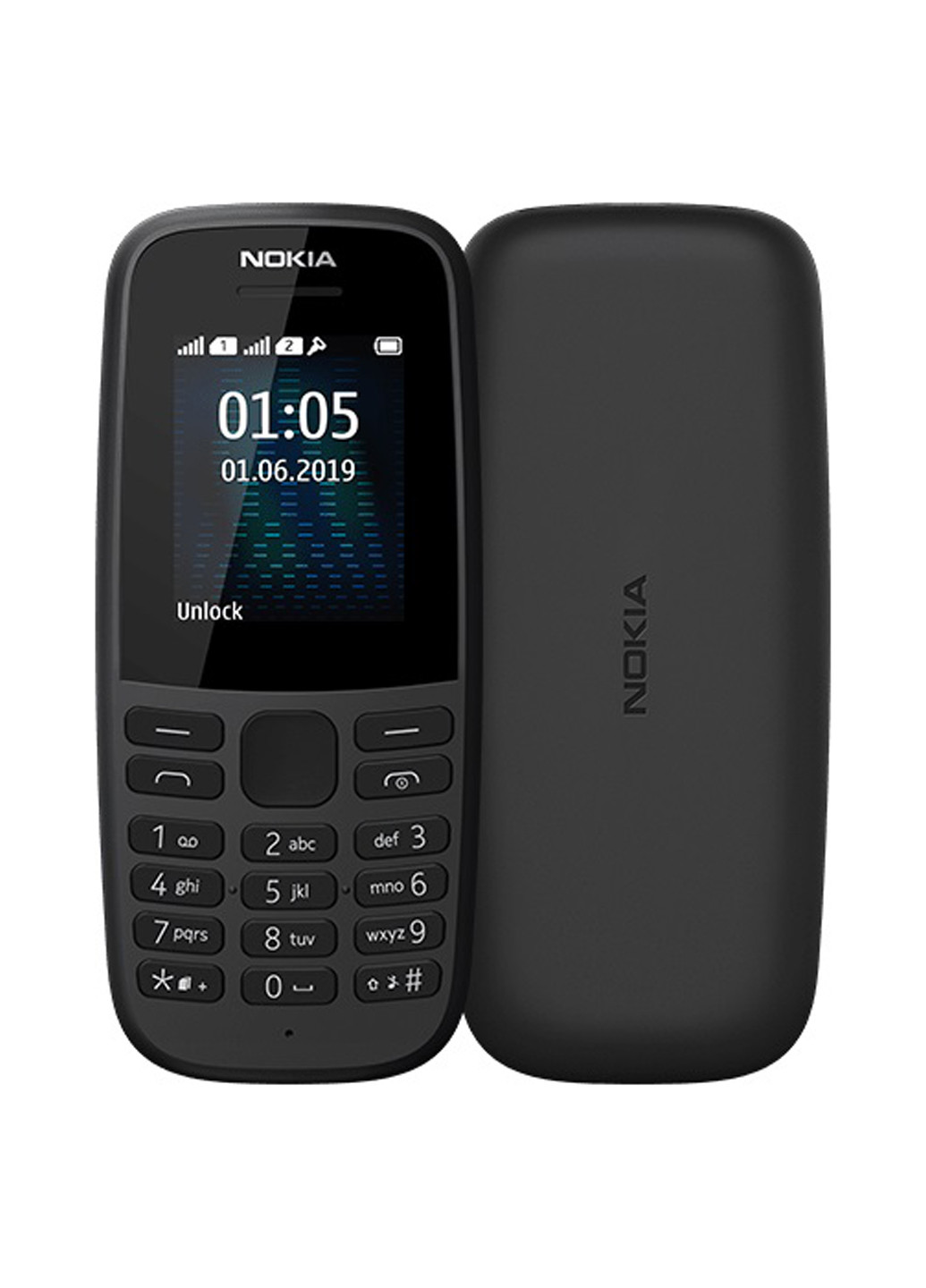 Мобільний телефон 105 Black TA-тисяча сто сімдесят чотири Nokia 105 black ta-1174 (144102977)