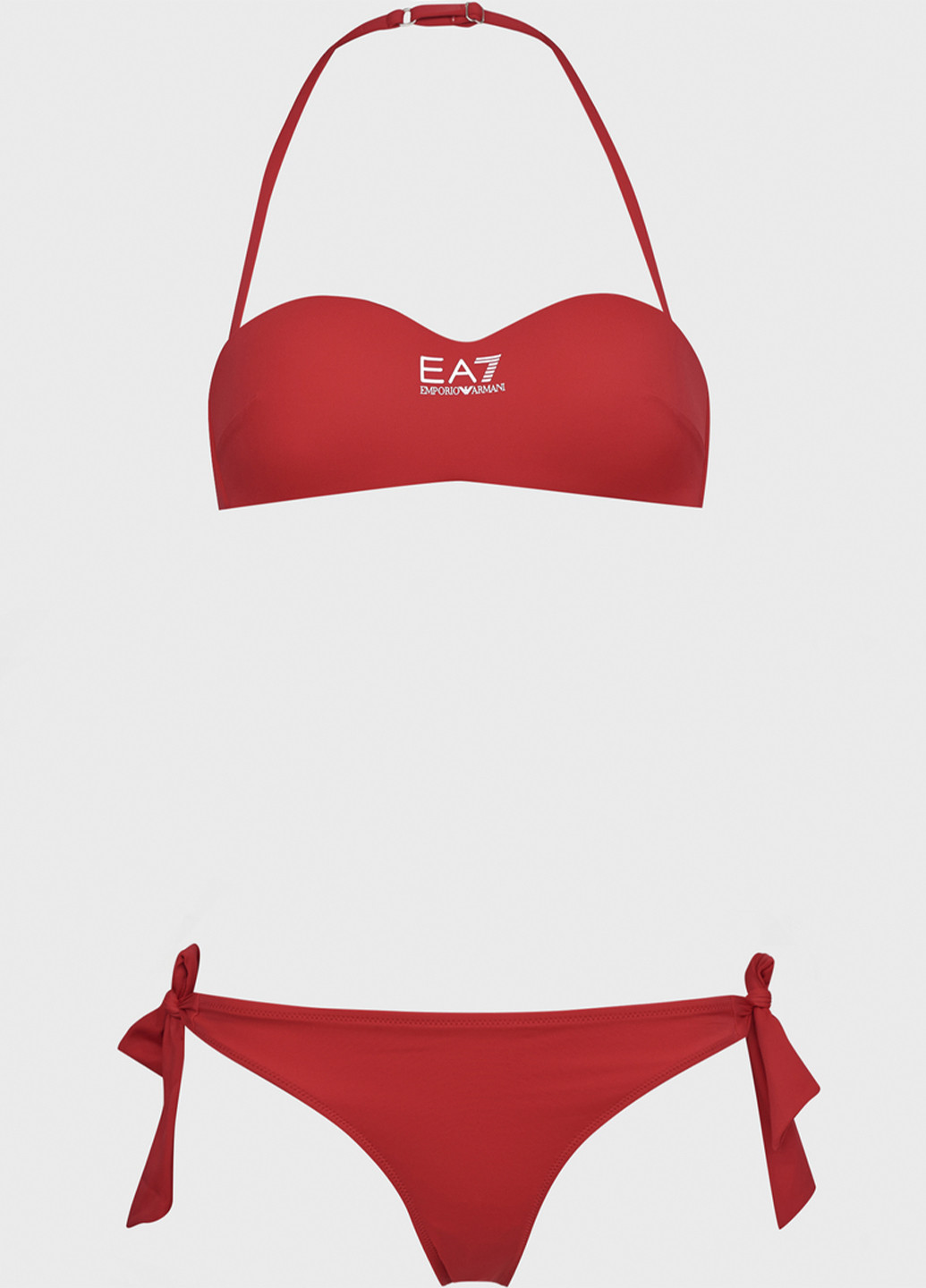 Красный летний купальник EA7