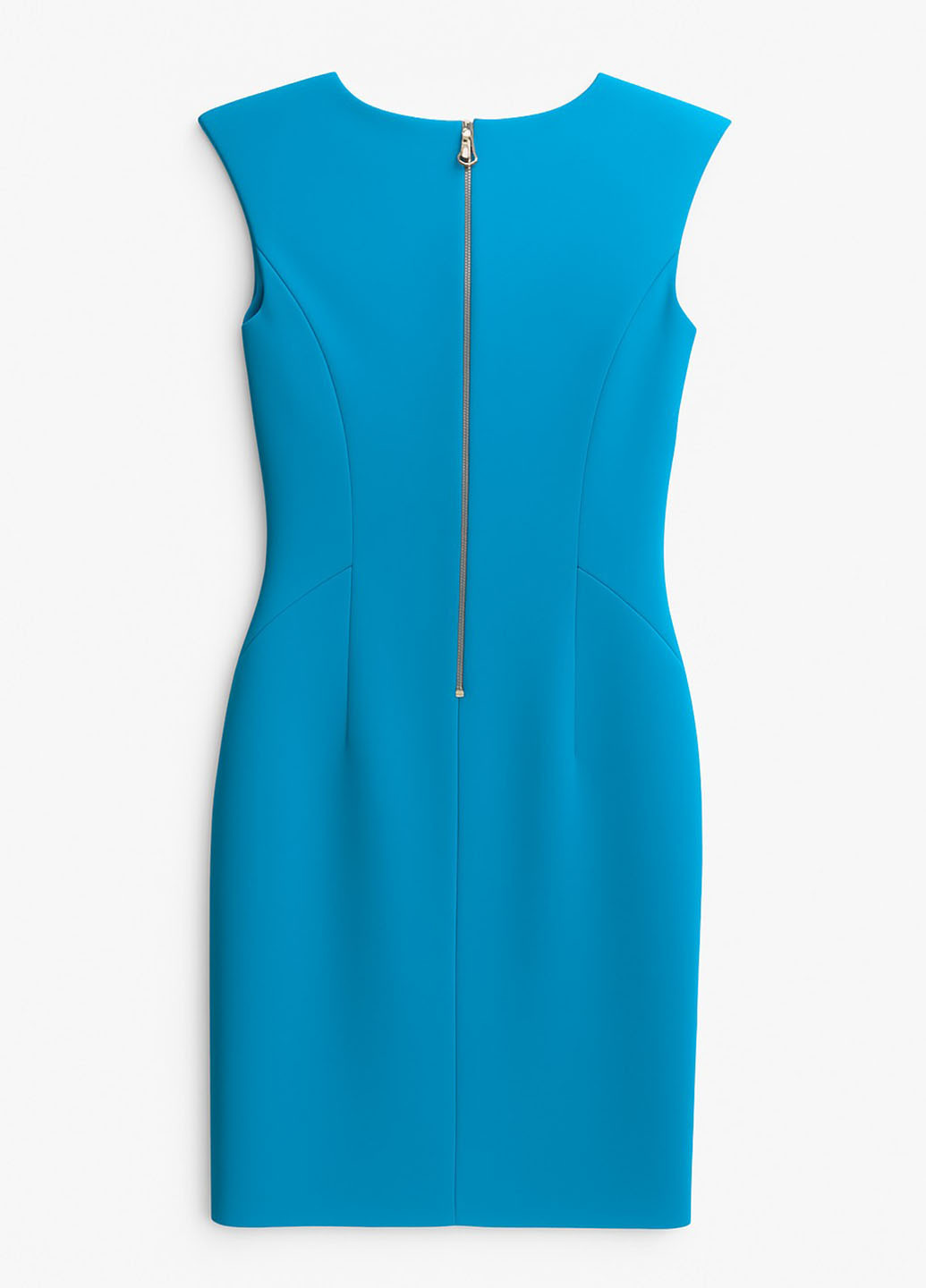 Блакитна святковий сукня футляр Sassofono однотонна