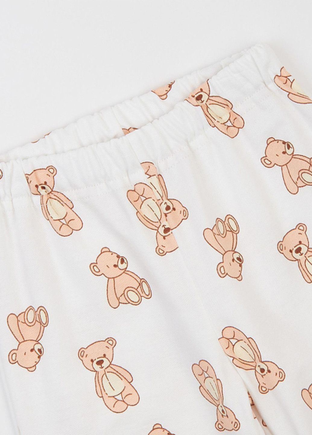 Молочная зимняя пижама (свитшот, брюки) Ляля