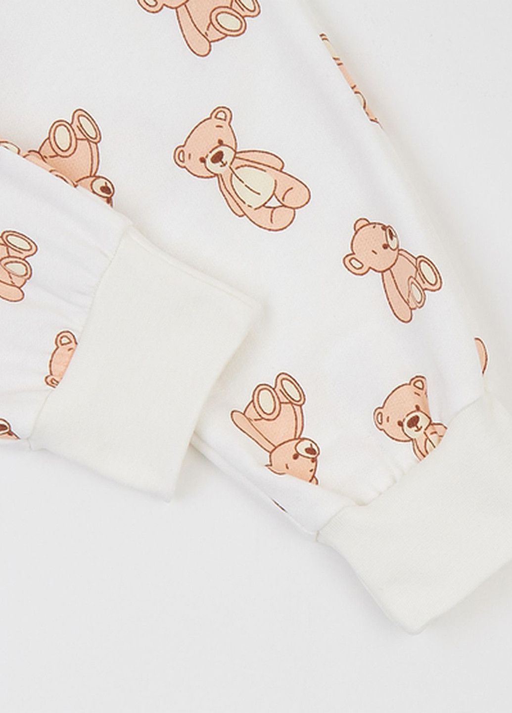 Молочная зимняя пижама (свитшот, брюки) Ляля