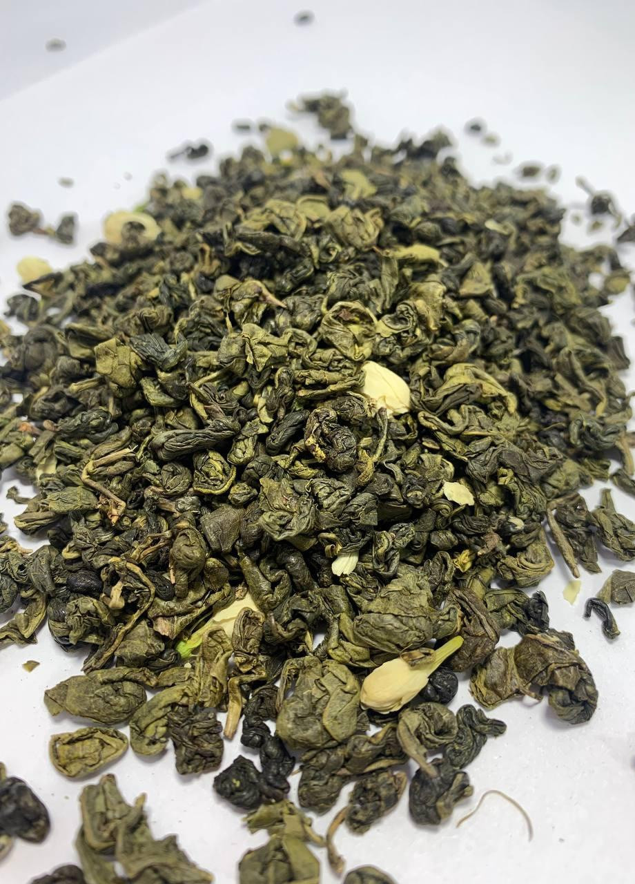 Зелений чай із жасмином крупнолистовий 100 грам No Brand
