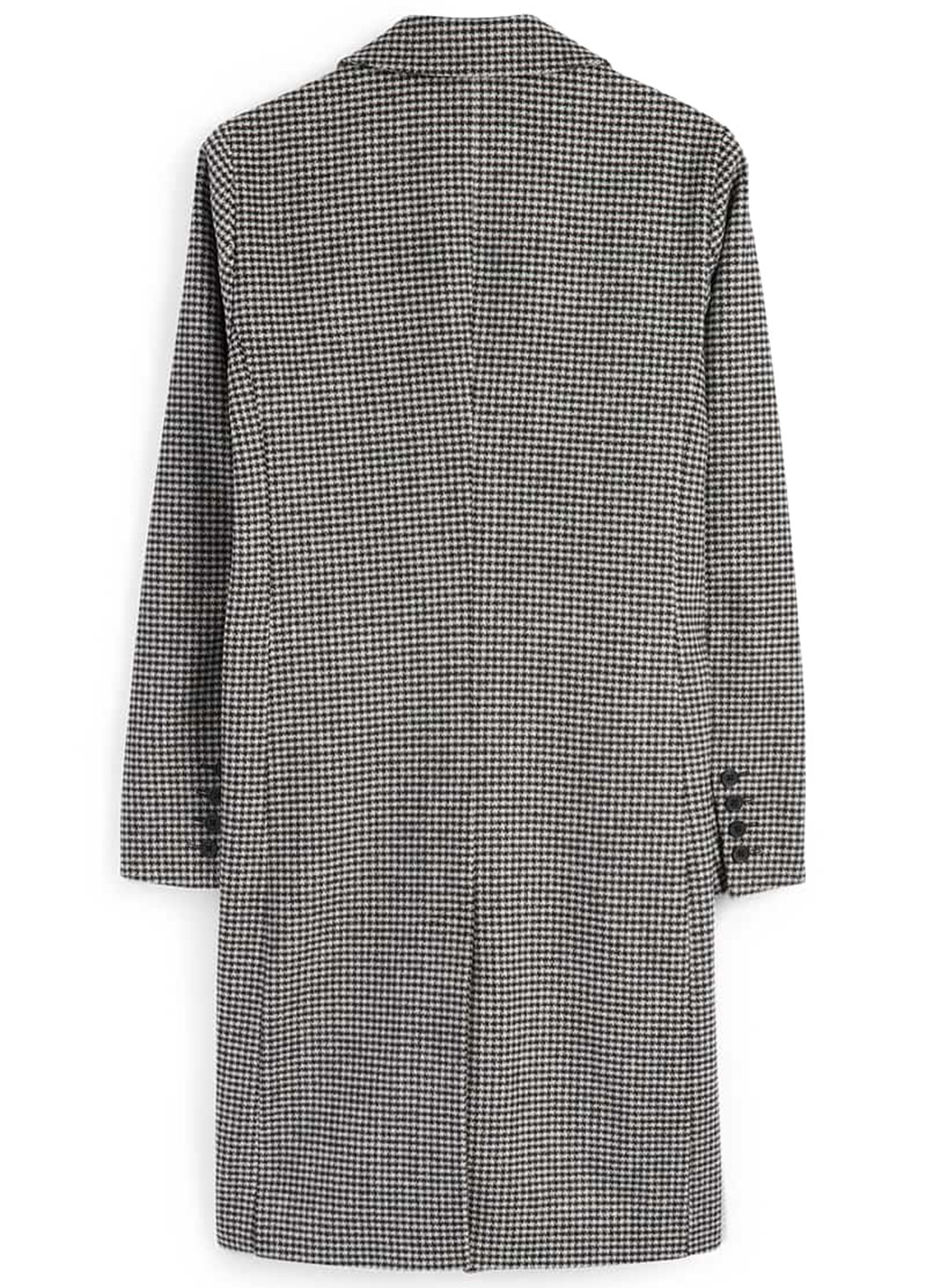 Чорно-білий демісезонне Пальто однобортне C&A