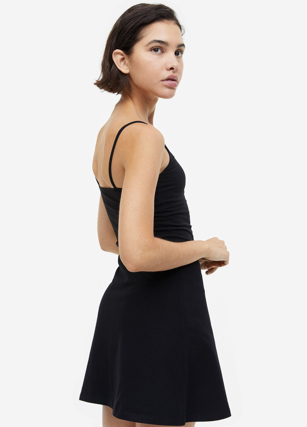 Чорна кежуал сукня сукня-майка H&M однотонна