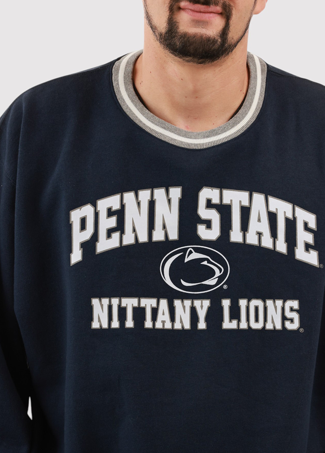 Темно-синий свитшот Blue 84 надпись без декора (361422177)