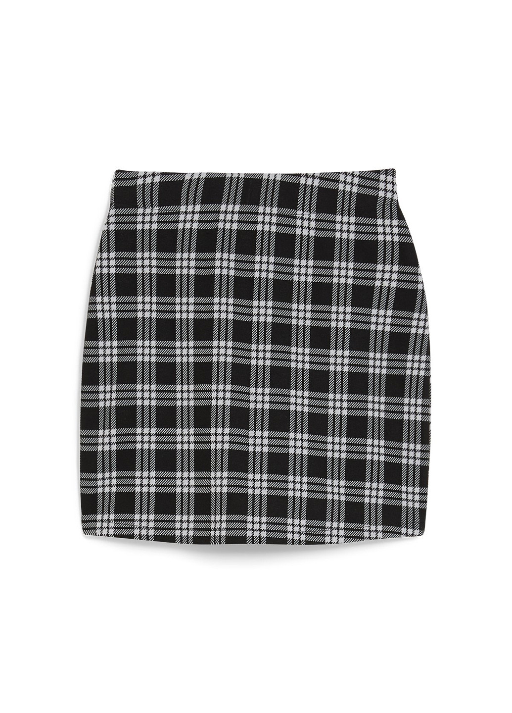Черно-белая кэжуал в клетку юбка C&A на запах