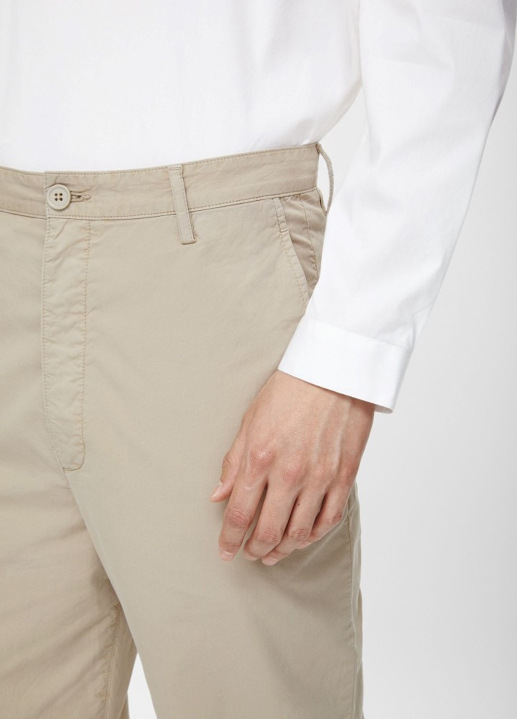 Бежевые кэжуал демисезонные прямые брюки Cos