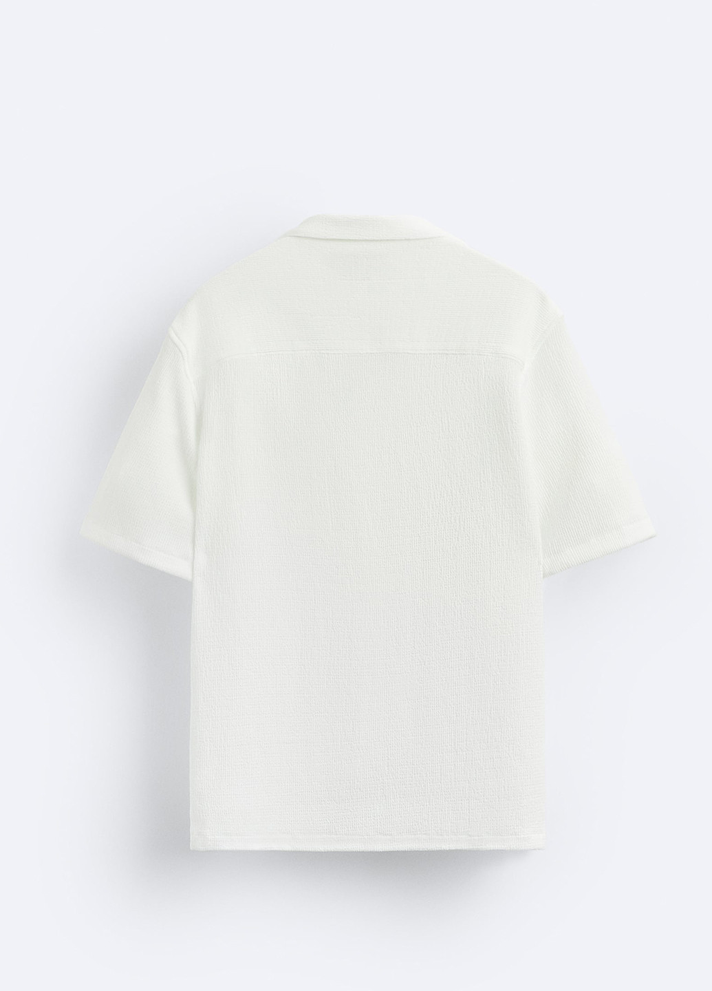 Белая кэжуал, классическая рубашка однотонная Zara