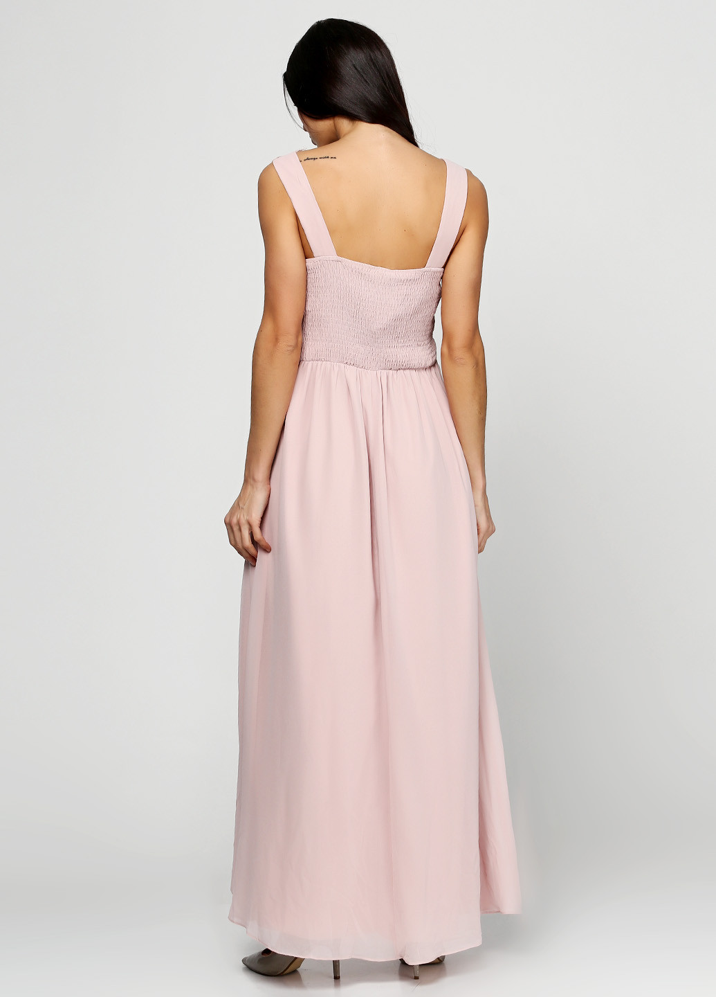 Розовое вечернее платье Showcase однотонное