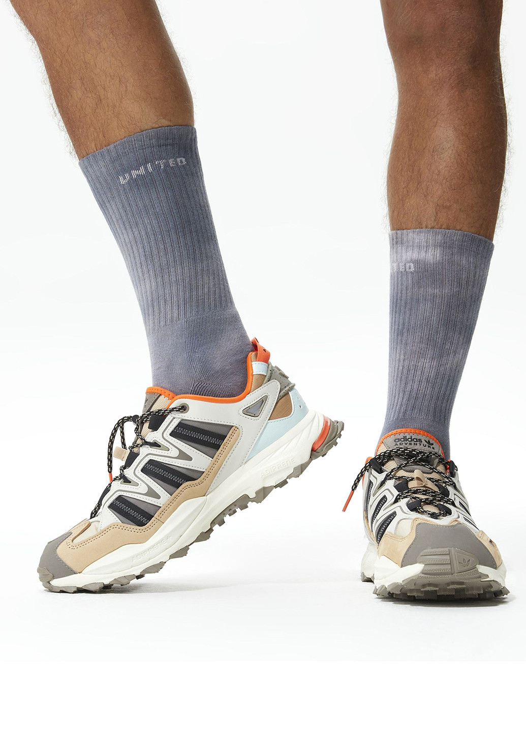 Комбинированные носки (2 пары) UNITED4 тай-дай (329148649)