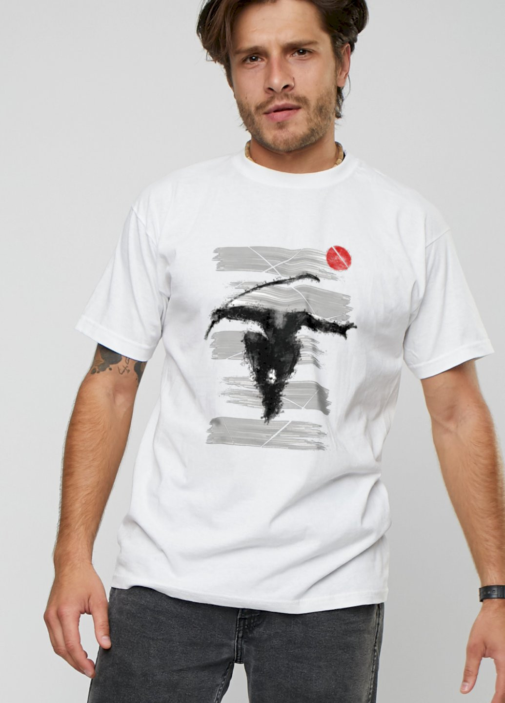 Біла футболка чоловіча basic YAPPI